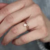 Love Ring og Hammered Diamant Ring Guld - Miljø